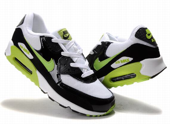 air max green and white